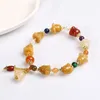 Charm Bracelets Chinese Style Zodiac Pig Auspicious Couple Models Pumpkin Beads Wrist Hanging Gourd Topaz Bracelet For Women