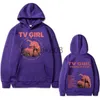 Sweats à capuche pour hommes Sweatshirts Cults TV Girl One Night Only Sweat à capuche imprimé double face Unisexe Vintage Sweat-shirt Hommes Femmes Casual Sweat à capuche surdimensionné J230823