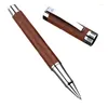 Luxury Rollerball Pen Walnut e Rosewood Business Office Presentes Presentes Black Reabil