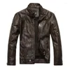 Herenjacks winter mannen Europa en Amerika mode simulatie lederen motorcoat pu warme jas fleece