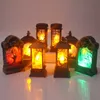 Andere feestelijke feestartikelen Halloween Decorations Led Candles Tea Light Vintage Castle Pumpkin Ghost Hanging Led Lantern Lamp Halloween Party Home Supplies L0823