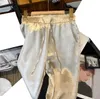 Autumn Women's Designer Brand Pants Fashion Classic Printed Thin Temperament Wide Ben Pants Europe och USA Säljer stora byxor S-4XL