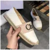 Dames loafers casual schoenen espadrilles zomerontwerpers dames plat strand half slippers mode dame loafer visser canvas schoen met stofzakken