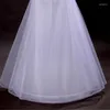 Rokken hoepelloze petticoats crinoline glijdt onder de onderste vloer lengte voor bruidsjurk blanke vrouwen
