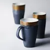 Mokken Japan Style Pigmented Coffee Retro Pottery Ceramic Water Gold Gilding Cups en Mug Friend Birthday Gifts Handgemaakt huisgebruik