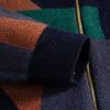 Herrenpullover hochwertiger Kontraststich -Strickjacken Männer koreanischer Herbst Mode Sweater Sueter Hombre Los Hombres Abrigos 230823