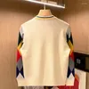 Sweaters voor heren 2023 Koreaanse stijl gebreide Cardigans Jumper Autumn Winter Mens Harajuku Sweater-jas V-Neck Long Sleeve Cardigan Knitwear B63