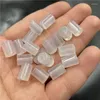 Pierres précieuses en vrac 8 12mm perles de tube d'agate blanche naturelle pour la fabrication de bijoux bricolage bracelet à cordes collier de perles charmes perle de pierre de jade