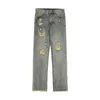 Jeans para hombres Baggy Hombres Estilo japonés Acogedor Oversize Verano All-Match Streetwear Harajuku Hole Vintage Denim Pantalones Hip Hop Moda