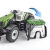 Modello Diecast auto 1/32 Tractor Modello di veicoli agricoli Diecast Agricultural Tool Agricoltura Auto Auto Cultivata Land Auto Sound and Light Kids Toys Gift 230823