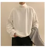 Men's Sweaters Yasuk Autumn Winter Fashion Man Solid Casual TShirts Turtleneck Loose Slim Bottom Double Faced Velvet Sweater Cool Boys