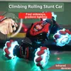 Electric/RC Car Gesture Induction Deformation Remote Control Car Stunt Twist HandControlled Offroad Climbing Fourwheel Drive Toy Car For Kids x0824