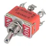 Partihandel 6-stift växel DPDT DC Moto Reverse On-On-switch 15A 250V Mini Switch Cap B00190 Bard LL