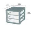 Sterilite 3 Drawer Unit Plastic Aqua Slate Adult Set of 4 HKD230812