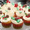Bakvormen kerstholly bladvorm siliconen vorm fondant cake cookie decor gereedschap chocolade cupcake koekjes veiligheid