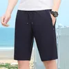 Men's Shorts Summer High Waist Fashion Temperament Solid Color Pocket Straight Casual Pants.