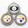 Futbol Pittsburgh Dungle Charms Mix Style DIY Kolye Bilezik Küpe Küpe Snaph Button Steeler Jewelry Accessories8291862