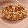 Бругл Дубай Золотой Цветовые браслеты для мужчин Женские свадебные звенья цепь Исламская мусульманская арабская ближневосточная ювелирные украшения африканские браслетные подарки 230824
