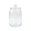 Lagringsflaskor Hållbar glasbehållare - Lufttät tätningskruka för torr köksburkarrangör