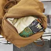 Torby szkolne Laptop Girl Travel Brown Bag Fashion Kobieta studencka plecak plecak na płótnie vintage małe 230823