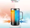 24oz 680ml Insulated Coffee Mug with Lid, Stainless Steel Coffee Cup, Double Wall Vacuum Coffee Tumbler with Handle