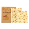 Emballage de cire d'abeille réutilisable, joint de conservation des aliments frais, couvercle extensible sous vide, scellant en tissu de cire d'abeille, film plastique lavable HKD230810