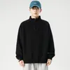 Sweats à capuche pour hommes Pull à col rond pour femmes Automne Hiver Épais Manches longues Lâche Casual Solid Street Daily Tops Sweatshirts