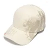 Czapka z czapek Drukuj damski czapka baseballowa, regulowana czapka w trudnej sytuacji haftowanej