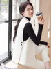 Women's Two Piece Pants Fashion Spring Women Vest And Pant Suit White Black Sleeveless Blazer Trouser Pieces Set For Office Ladies Work Wear