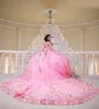 3DフラワーズレースQuinceanera Dress Ball Gown Off Offer Off Offer