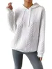 Felpe con cappuccio da donna per donna stampa a trecce maniche lunghe abiti invernali pullover lavorato a maglia casual felpe basic taglie forti