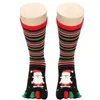 Women Socks Christmas Soft Cotton Blend Lounge Winter Warm Warm Ladies Multi Finger Fingering Gift Xmas Funder for 6 Styles