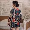 Roupas étnicas Yukata Mulheres Haori Tradicional Japonês Kimonos Protetor Solar Camisa Roupas Asiáticas Cardigan Kimono Streetwear 11137