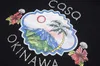 Męskie koszulki dobrej jakości 2023SS Casablanca moda T-shirt Men Men Casablanca Mountain Coconut Tree Print Vintahe Tes T Shirt