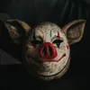 Party Masks Halloween Clown Pig Latex Mask Cosplay Scary Funny Animal Masks Unisex Horror Helmet Masquerade Costume Accessories Props 230823