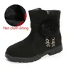 Stivali Stivaletti per ragazze Nuovo inverno Bambini Stivali Martin Scarpe di cotone per bambini Plus Stivali da neve caldi in velluto Ragazze Scarpe in pelle Csual L0824