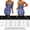 Casual Dresses 90s Rave Outfit Sexy Slim Short Dress Rhinestone Strap Glitter Bodycon Party Y2K Backless Strape Mini