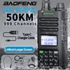 Walkie talkie baofeng uv 13 pro v2 10w potente caricatore di tipo C di tipo C -band 16 km Uv13 Pro Truffiaceiver Ham Radio 230823