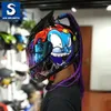 Motorcycle Helmets Arrival Brand Helmet Men Full Face Professional Racing Cool Personality Decorative Corners