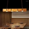 Hanglampen Amerikaanse vintage zolder hangende lamp houten eetkamer bar tafel kleding winkel industriële stijl LED -verlichting