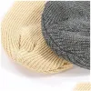 Feesthoeden Groothandel Snoep Kleur Muts Winter Gebreid Wollen Warm Buitensporten Elastisch Decor Slouchy Caps Dh0509 T03 Drop Del LL