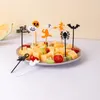 Fourchettes de décoration de desserts, fourchettes à fruits effrayantes pour Halloween, décorations de cupcakes, chauve-souris fantôme, pics de citrouille pour fêtes prénatales, anniversaires, ensemble de fêtes