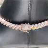 Bling Jewelry Pass Diamond Tester Collar de plata VVS Moissanite Diamond 8MM Cadena de cuerda helada Collares para hombres