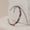 Moda bransoletowa Kolorowy owalny projekt Cubic Cyrron Regulowane bransoletka dla kobiet przyjęcie ślubne biżuteria mankietowa akcesorium mankietowe