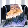 Blankets Snowflake Throw Blanket Winter Theme Blanket for Couch Sofa Bed Blanket Warm Lightweight Super Soft King Full Size Festival Gift R230824