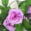 Fiori decorativi ghirlande da 250 cmlot rose di seta Ivy Vine con foglie verdi per decorazione per matrimoni in casa foglie falsa fai da te barande artificiali fiori artificiali 230823