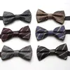 Bow Ties Linbaiway Classic Polyester Print Bowties For Wedding Mens Neck Neckwear Tuxedos Bowtie Man Cravat Accessories