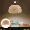 Pendant Lamps Chandelier Lamp Cover Bamboo Lampshades Weaving Woven Replacement Hanging Light