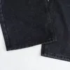 Pantaloni autunnwinter di jeans da donna gradiente nero per leisure joker dritte jeans 230823