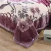 Blankets Fleece Blanket Plush Blanket King Size Heavy Mink Blanket Silky Soft Warm Printed Bed Blanket Rose/Peony R230819